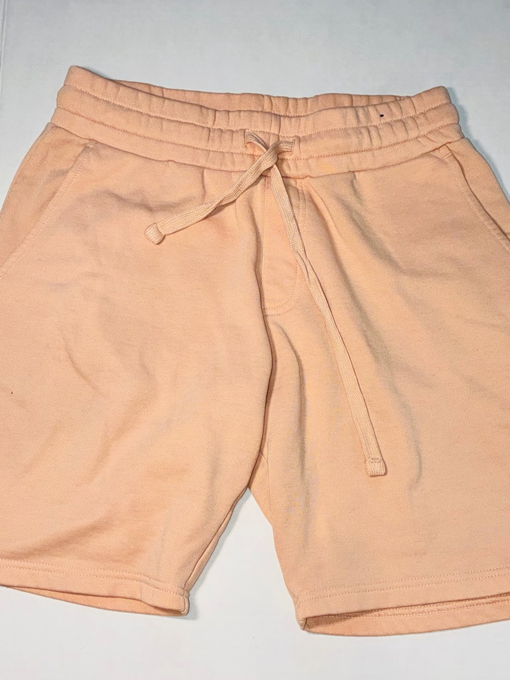 Men's Peach Drawstring Casual Shorts